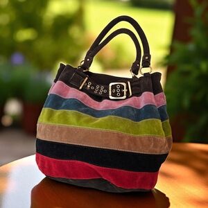 Suede Multicolor Tote